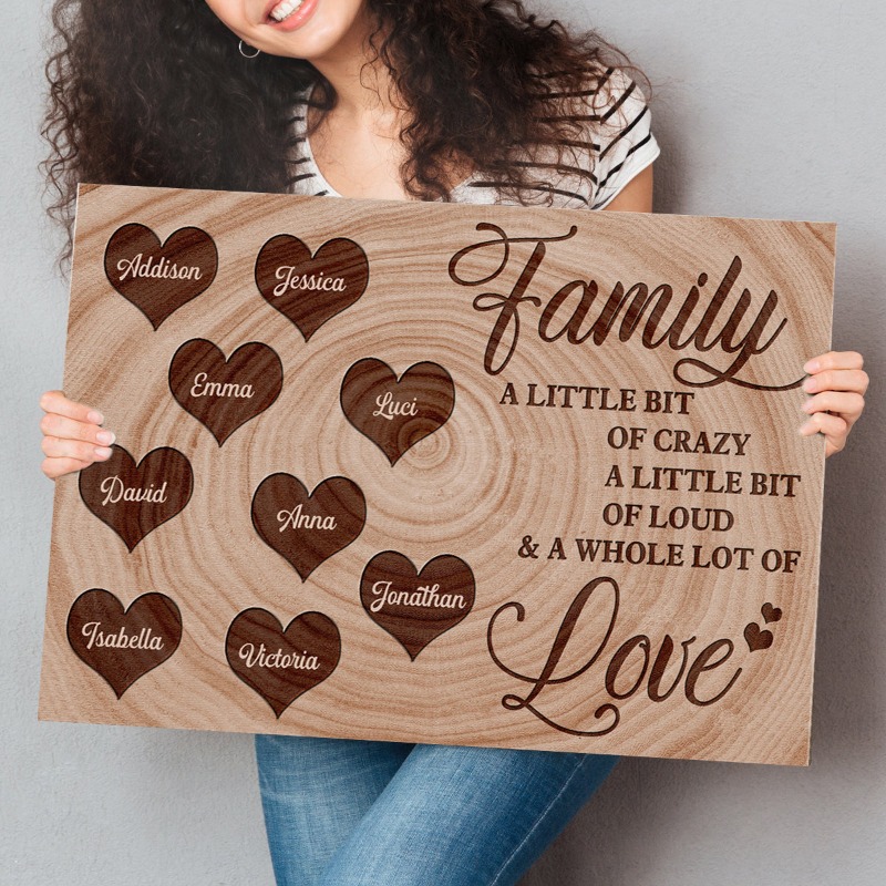 Custom Canvas Painting with Multiple Names
